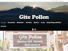 Tablet Screenshot of gite-pollen.com